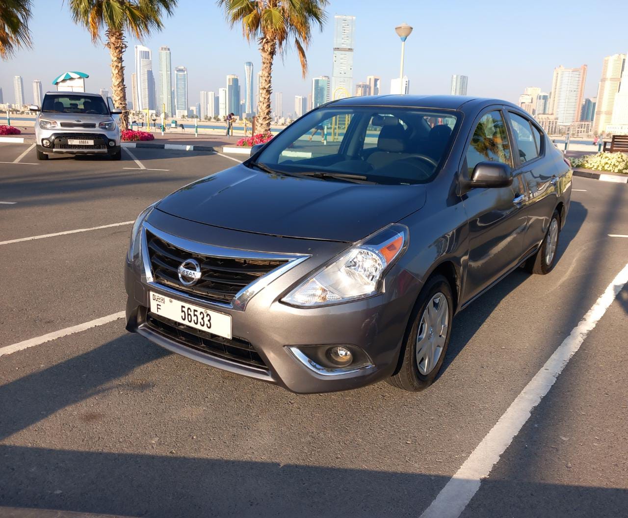 NISSAN SUNNY GREY 2021 rental dubai