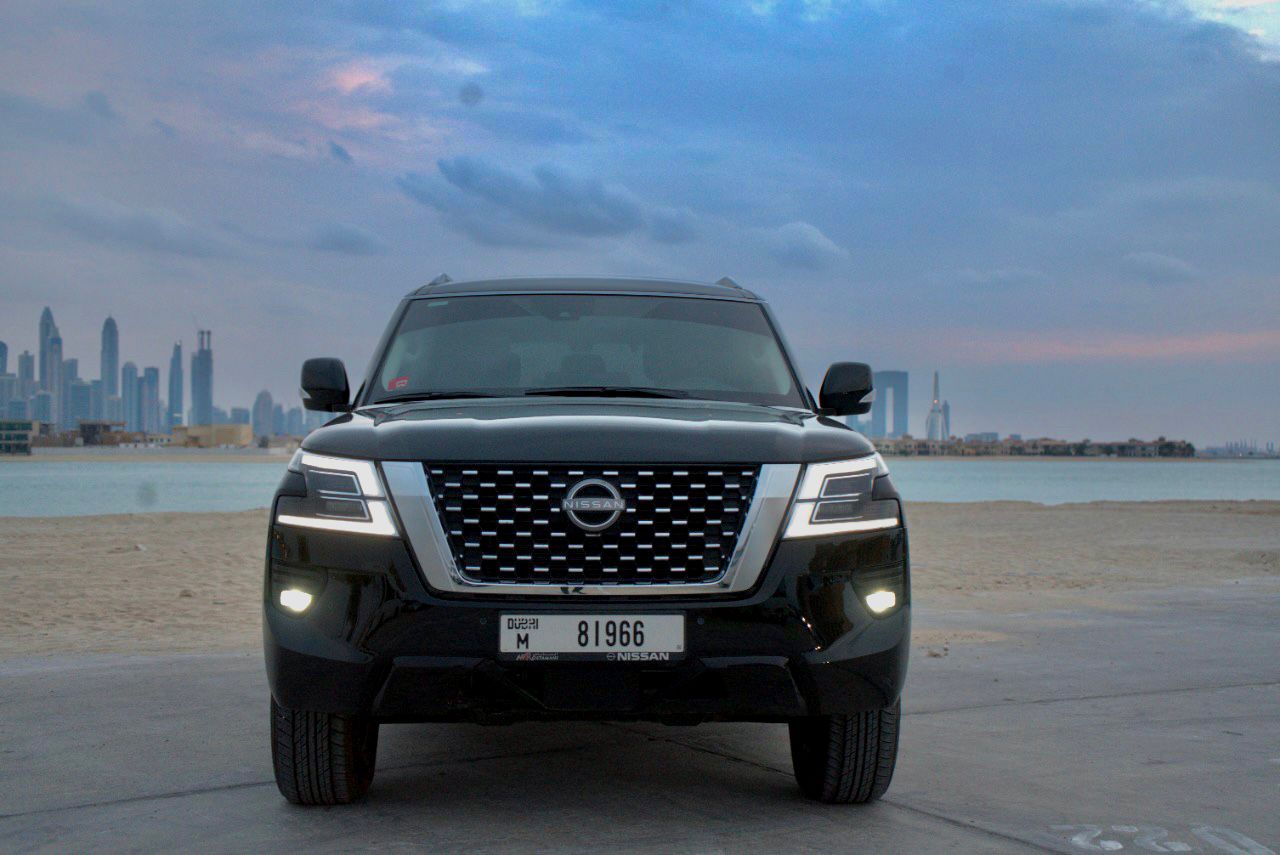Nissan Patrol Platinum  BLACK 2022 rental dubai