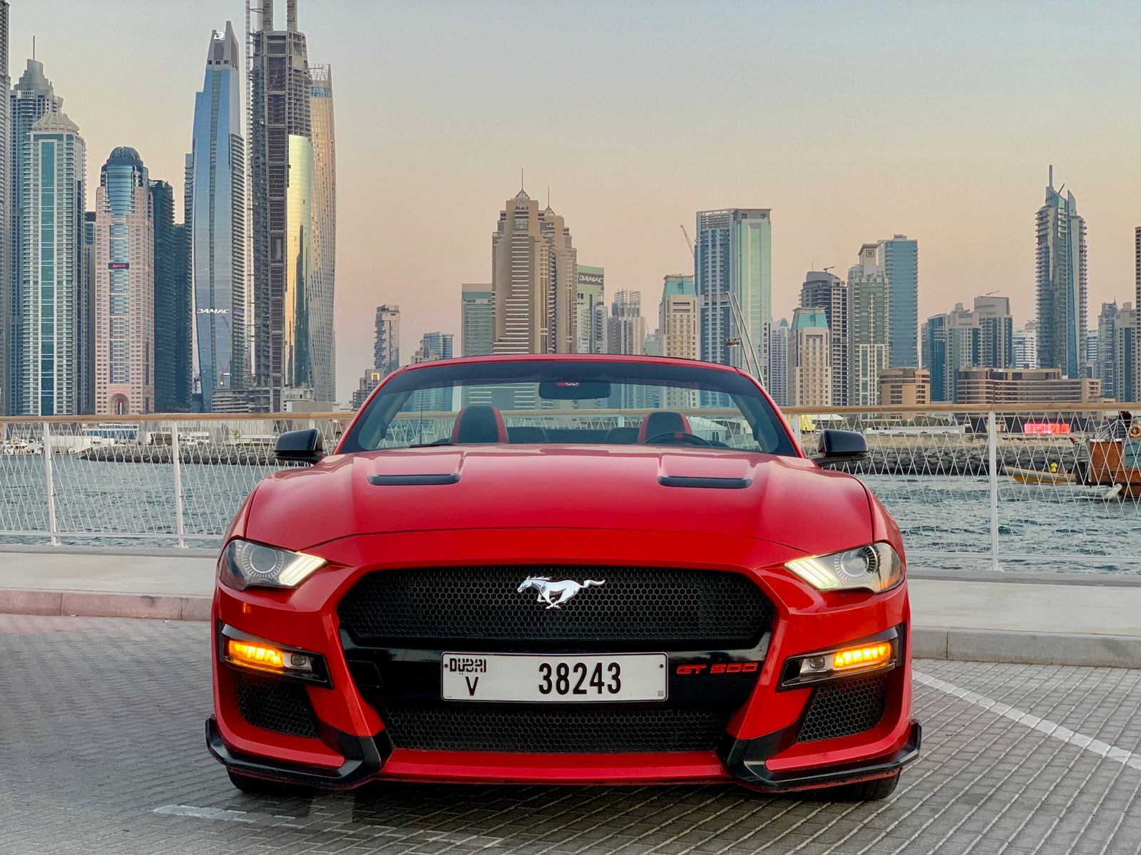 Ford Mustang GT RED 2019 rental dubai