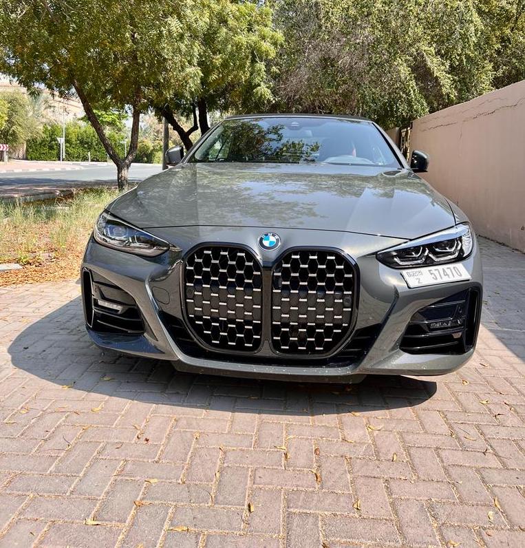 BMW 420i M-Kit Convertible GREY 2023 rental dubai