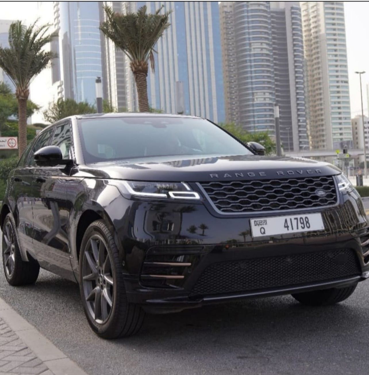 Range Rover Velar BLACK 2021 rental dubai