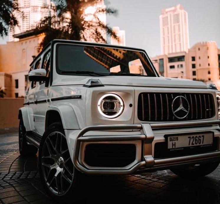 Mercedes AMG G63 WHITE 2022 rental dubai