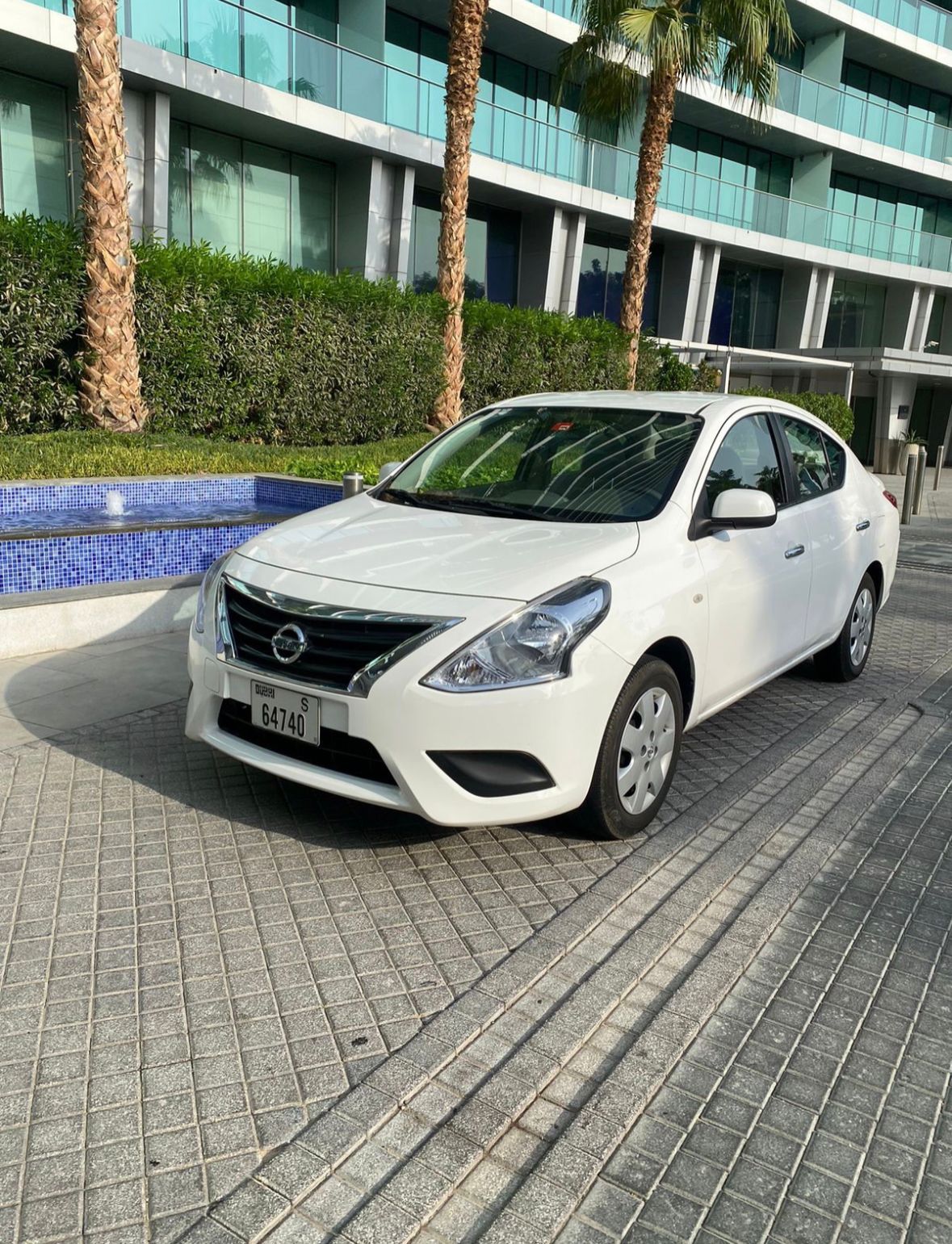 NISSAN SUNNY WHITE 2021 rental dubai