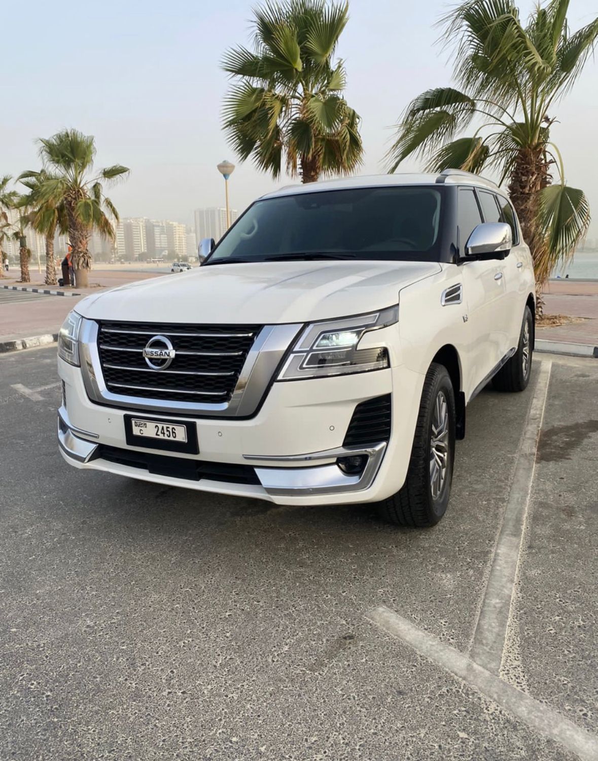 NISSAN PATROL WHITE 2021 rental dubai