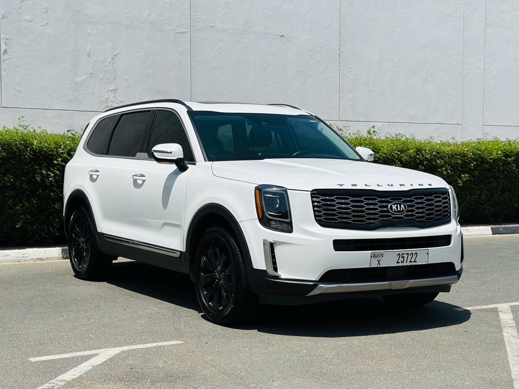 Kia Telluride WHITE 2020 rental dubai