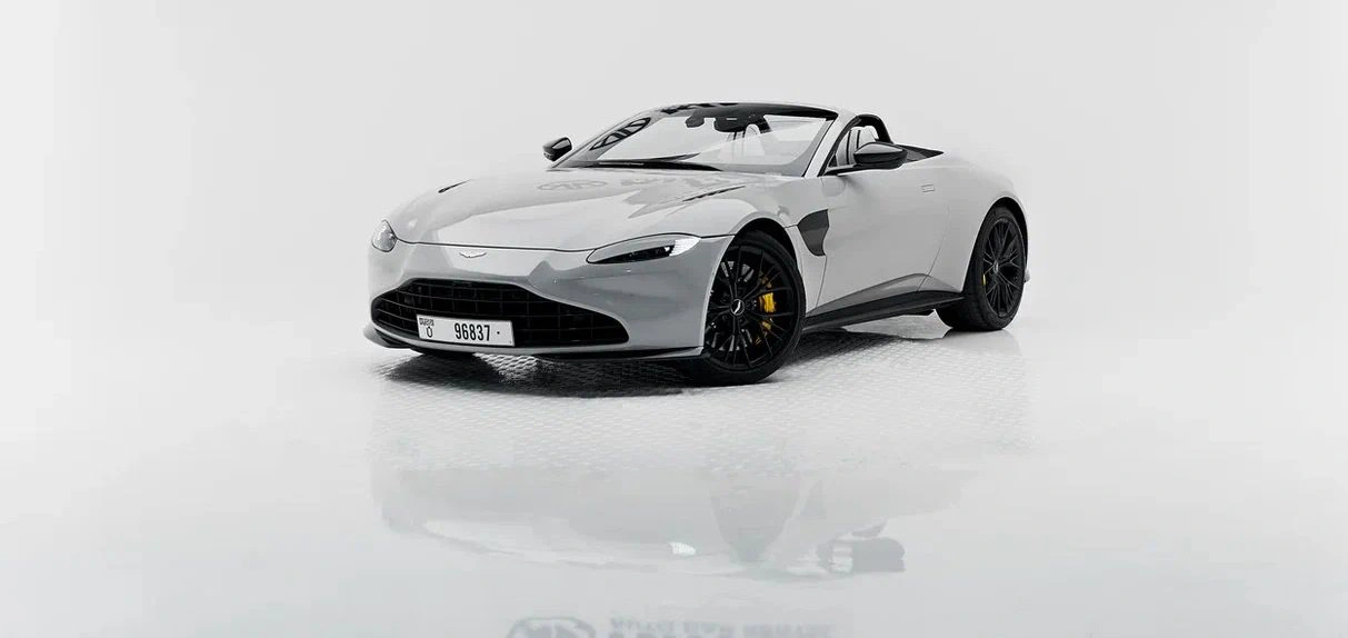 Aston Martin Vontage WHITE 2022 rental dubai