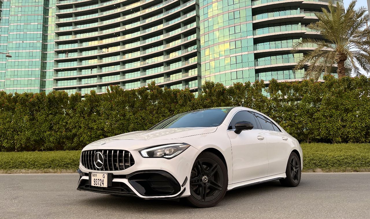 Mercedes Benz CLA WHITE 2021 rental dubai