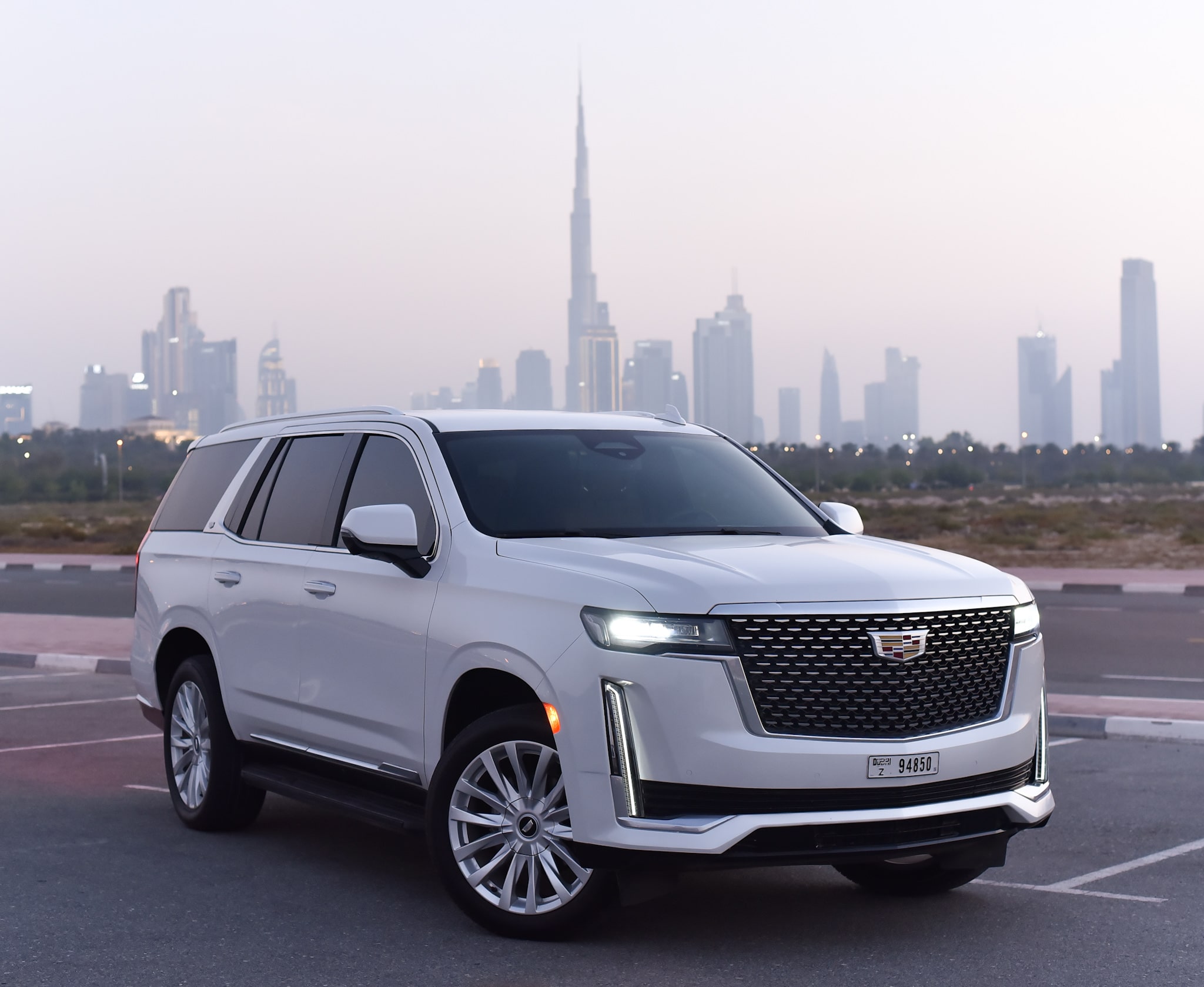 Cadillac Escalade WHITE 2022 rental dubai