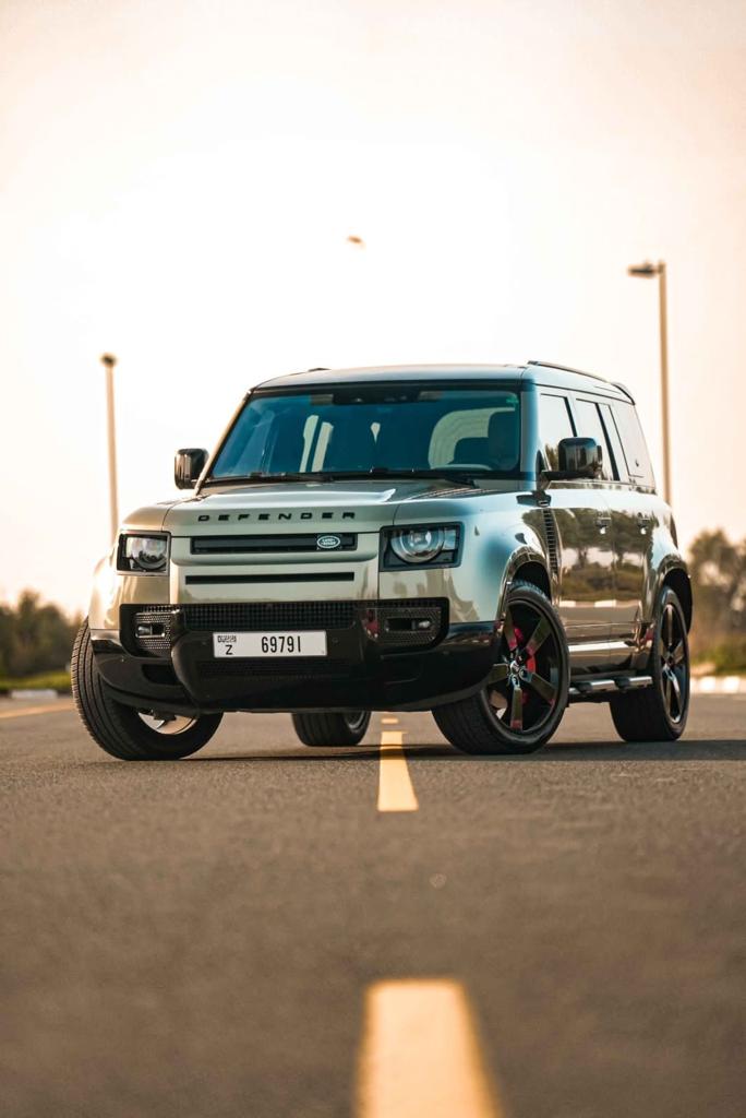Land Rover Defender BEIGE 2023 rental dubai