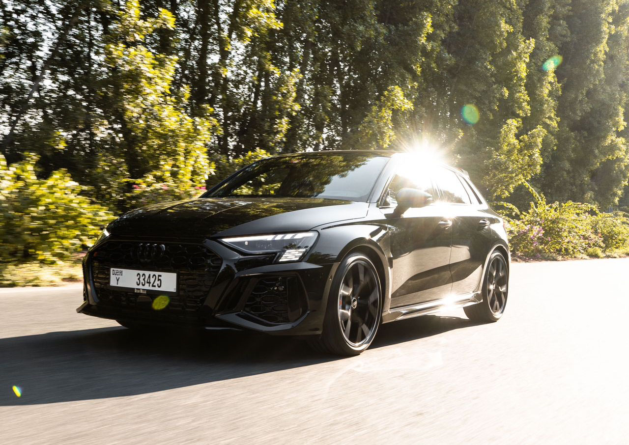 hire Audi RS3 in dubai