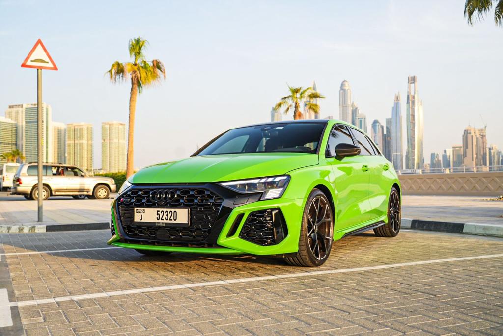 hire Audi RS3 in dubai
