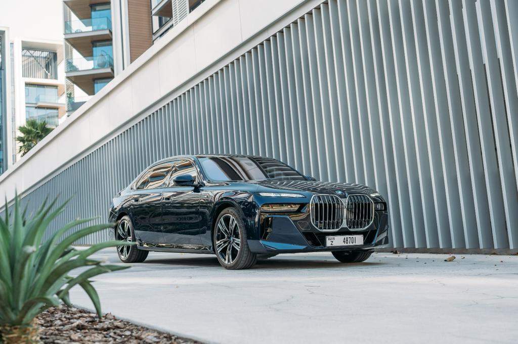 Bmw 7 Series BEIGE 2022 rental dubai