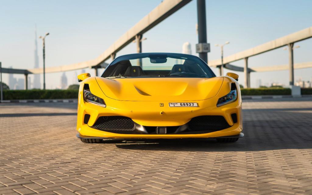 Ferrari F8 Spider YELLOW 2022 rental dubai