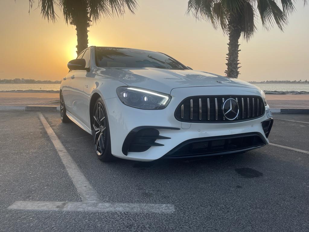 hire Mercedes Benz AMG E53 S White in dubai
