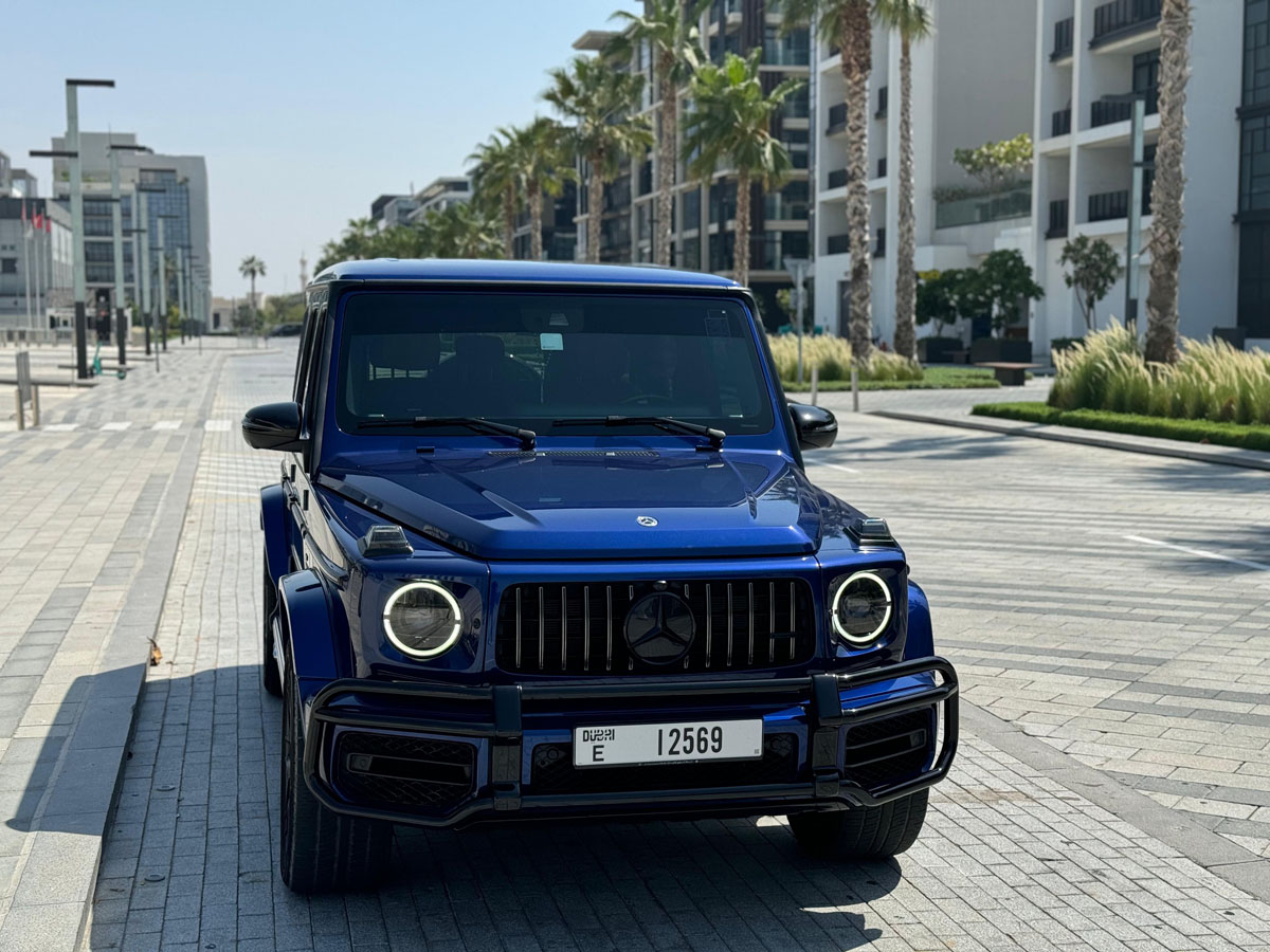 hire  Mercedes G63 AMG Dark Blue in dubai