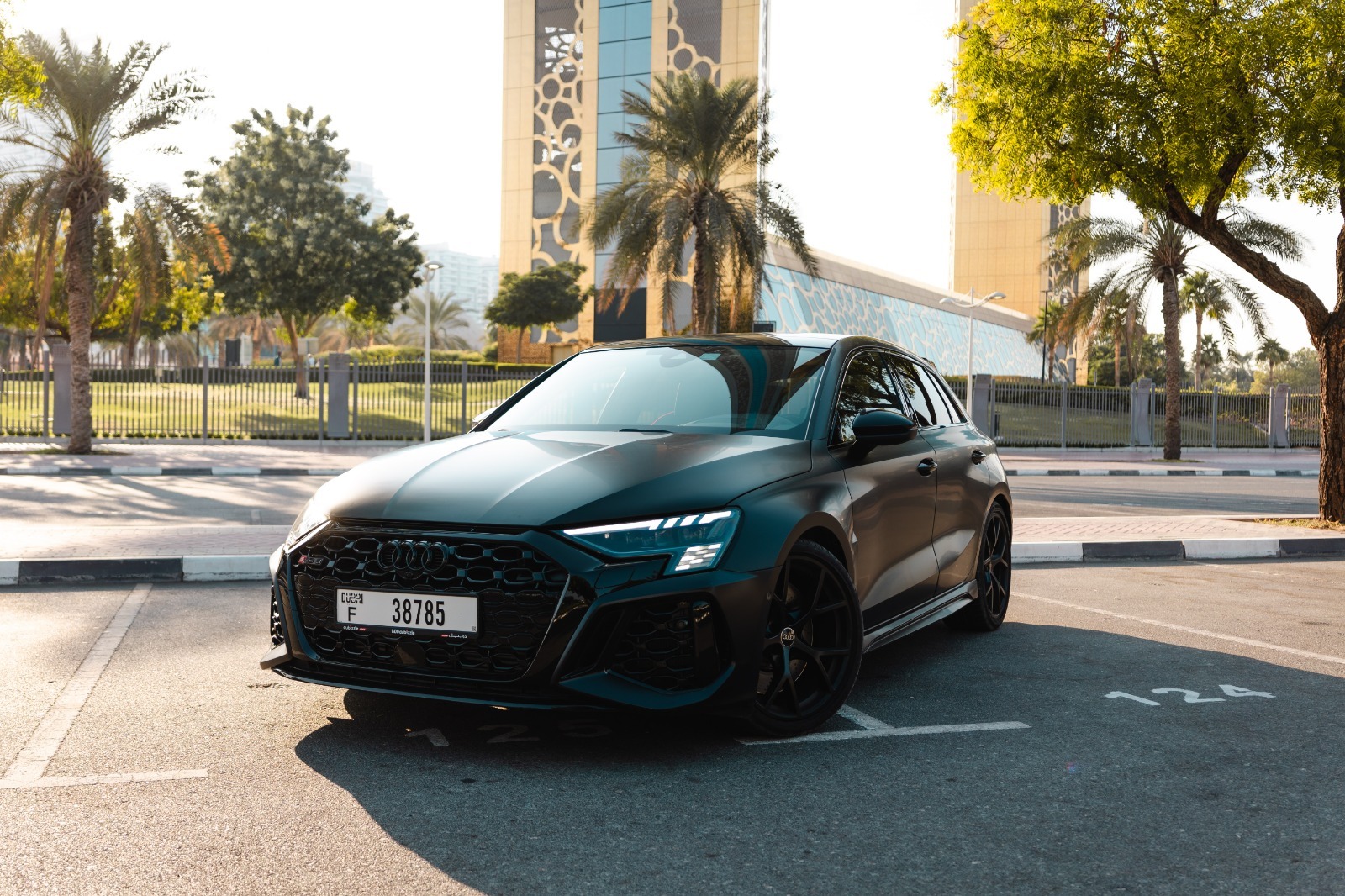 hire AUDI RS3 Black in dubai