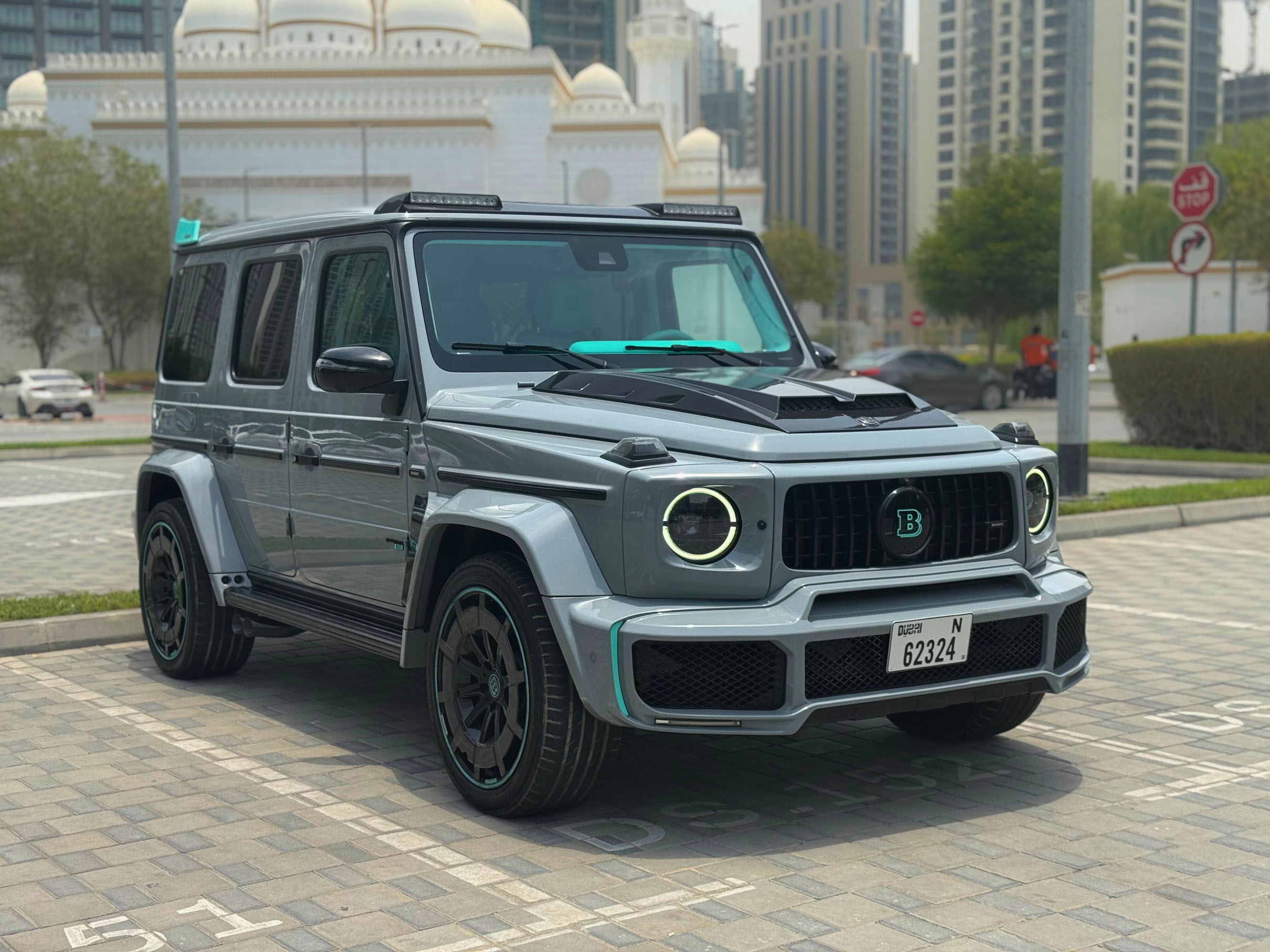 hire Mercedes G-Class Brabus G800 Kit Grey & Tiffany	 in dubai