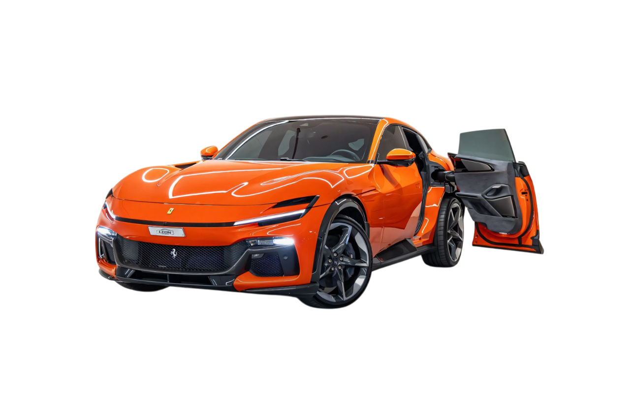 hire Ferrari Purosangue V12 Orange in dubai