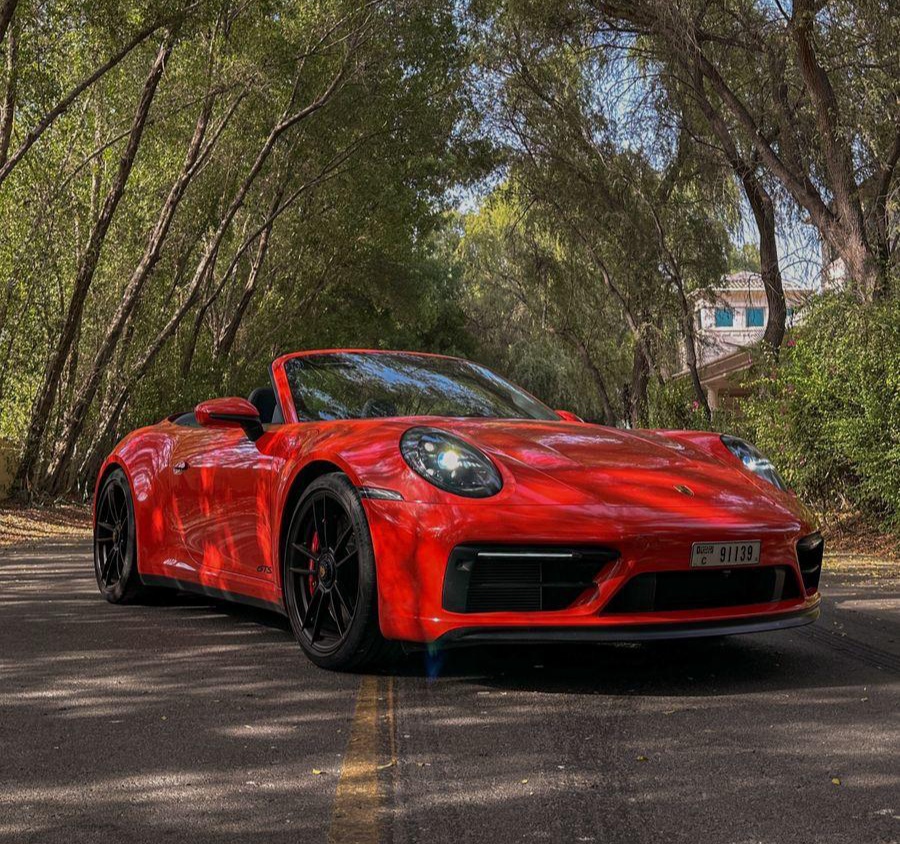 hire Porsche 911 Carrera Cabriolet Red no deposit  in dubai