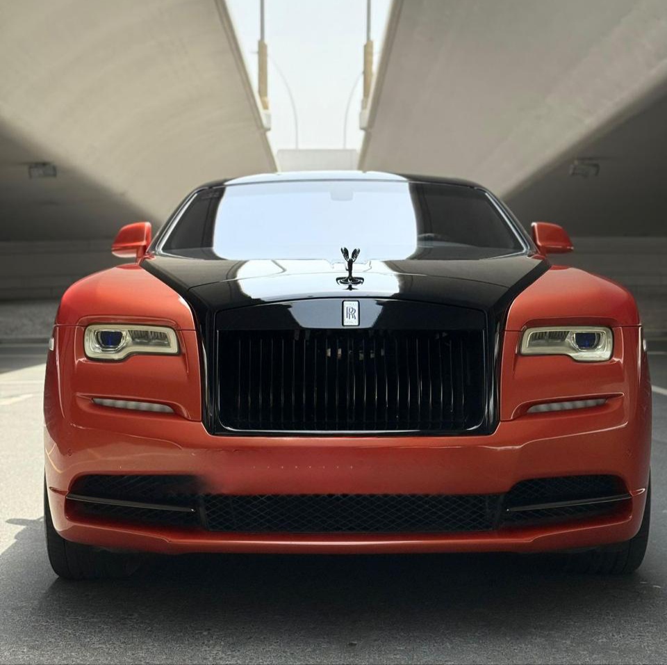 hire Rolls Royce Wraith Red No deposit cheap in dubai