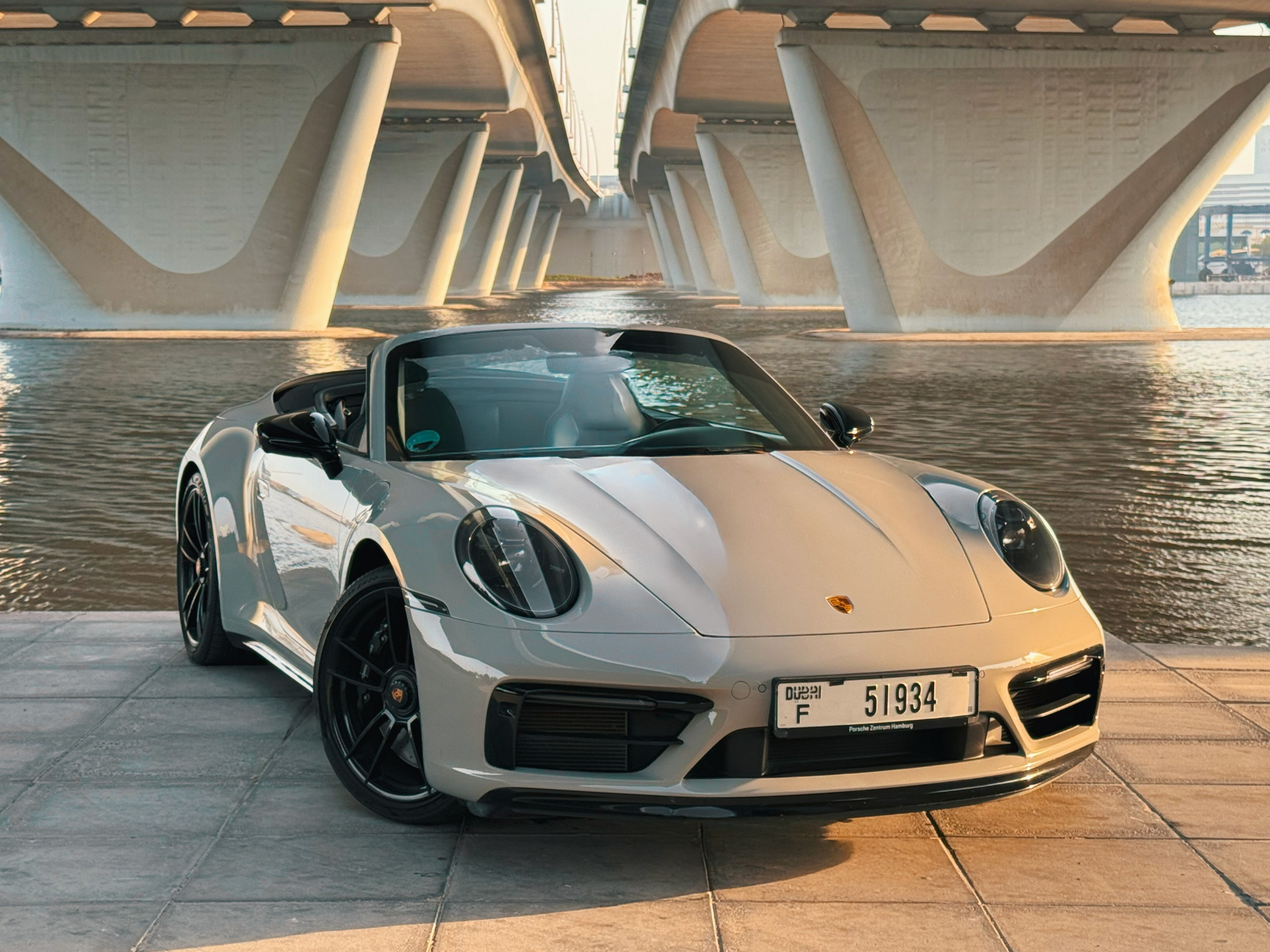 hire Porsche 911 GTS Carrera Grey Cabriolet without Deposit in dubai