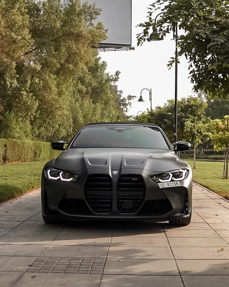 hire BMW M4 Competition Cabriolet Black in dubai