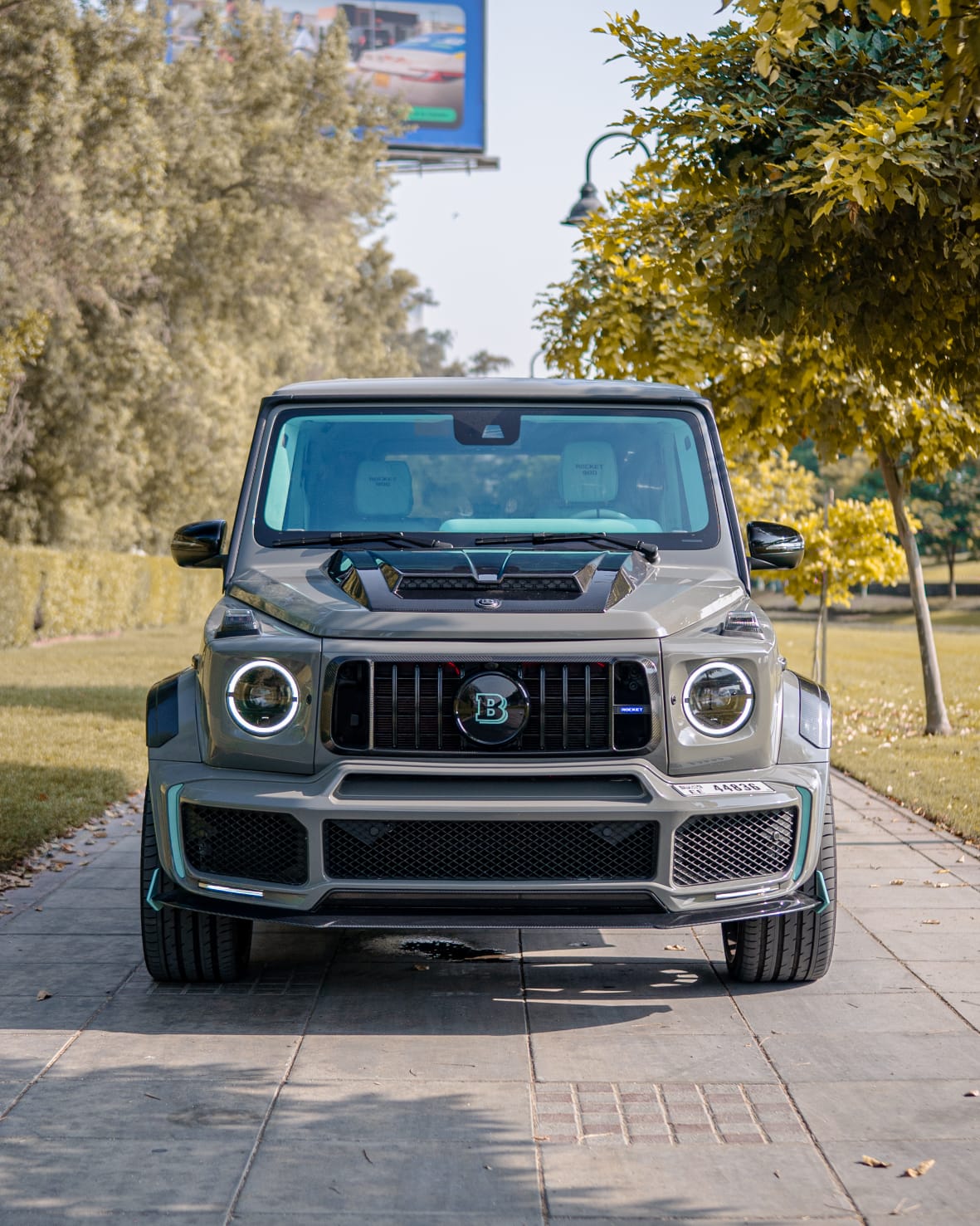 hire Mercedes G900 Brabus converted original exaust in dubai