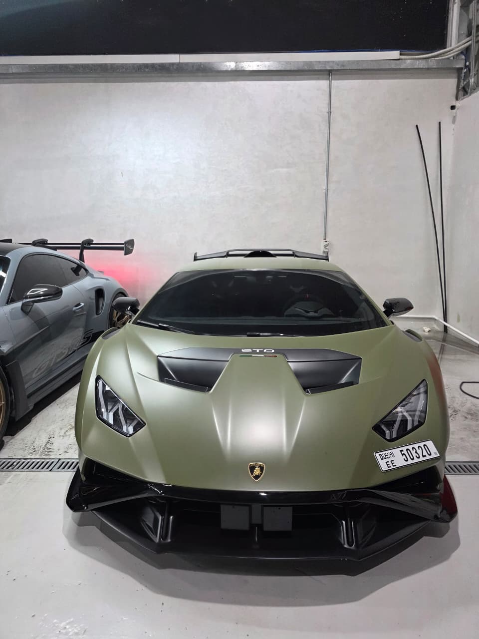 hire Lamborghini Huracan STO Coupe Green Best Price in dubai