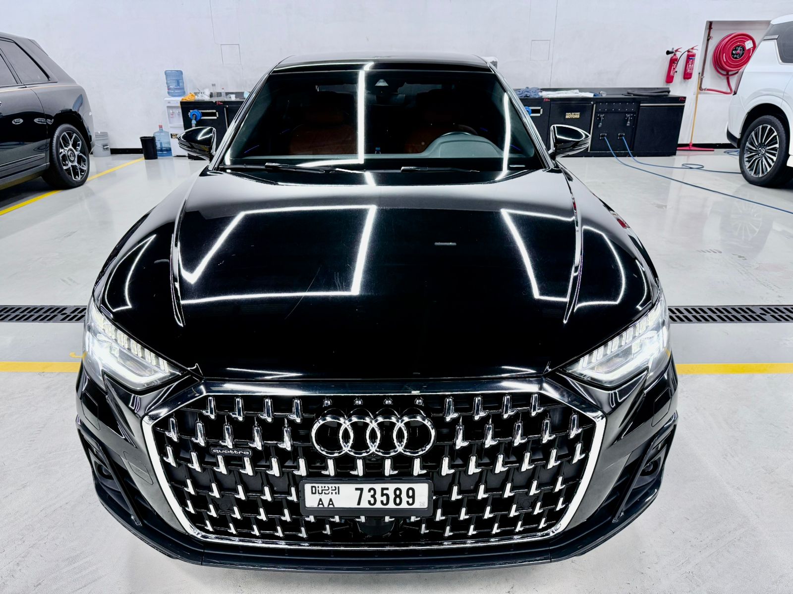 hire AUDI A8 Diesel Black Best Price in dubai