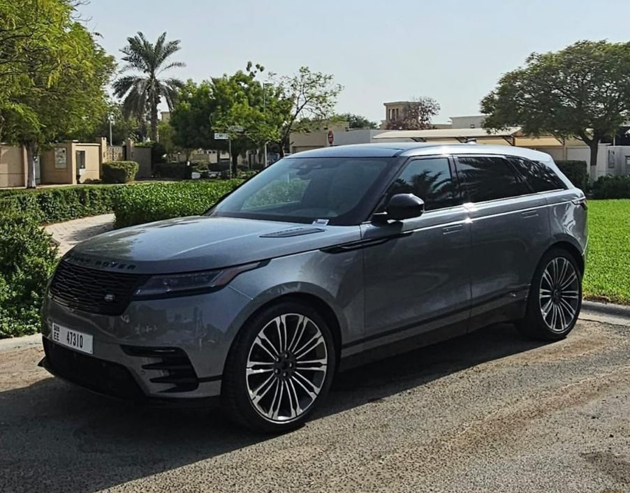 hire Range Rover Velar Grey Best Prices in dubai