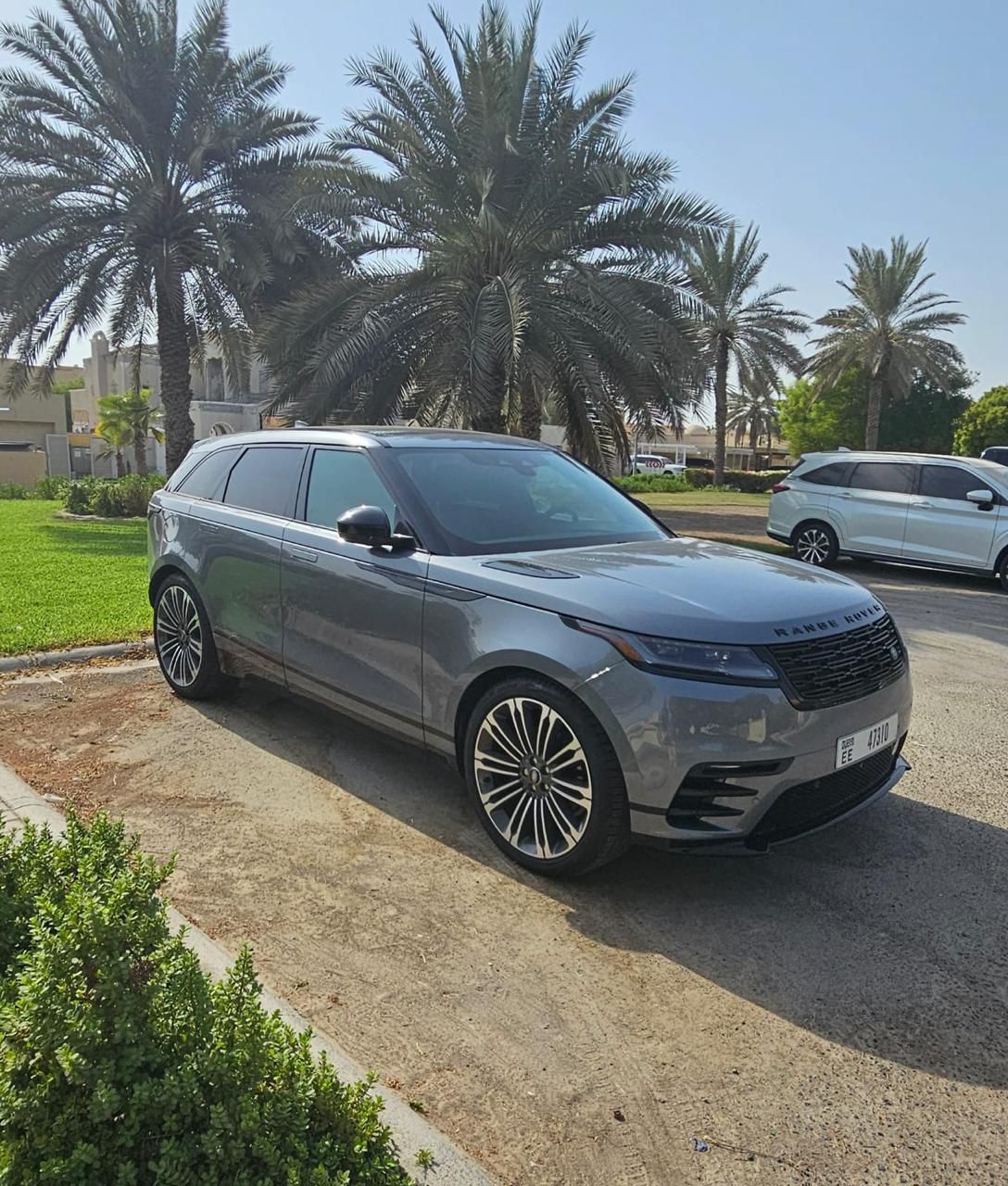 hire Range Rover Velar Grey Best Prices in dubai