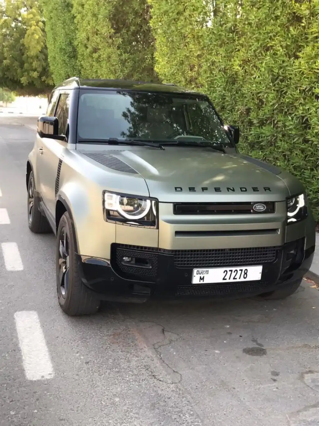 land Rover Defender BEIGE 2022 rental dubai