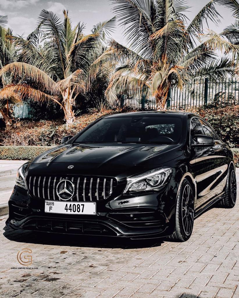 Mercedes Benz cla 2019 BLACK 2019 rental dubai